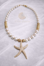 Cargar imagen en el visor de la galería, Collar Estrella de Mar Cuki Zvian con Perlas y Baño en Oro de 14K – Artesanía Mexicana