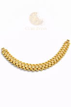 Cargar imagen en el visor de la galería, Pulsera Presidential Cuki Zvian con Baño en Oro de 14K
